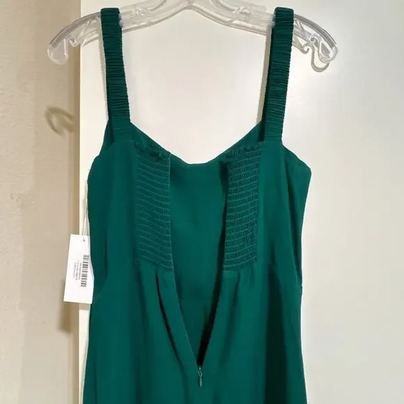 Reformation NEW Camari Dress Emerald Green Midi Size 4 - Picture 8 of 10